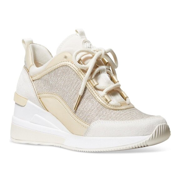 Michael Michael Kors Women's Lolly Wedge Trainer Sneakers - Picture 1 of 4